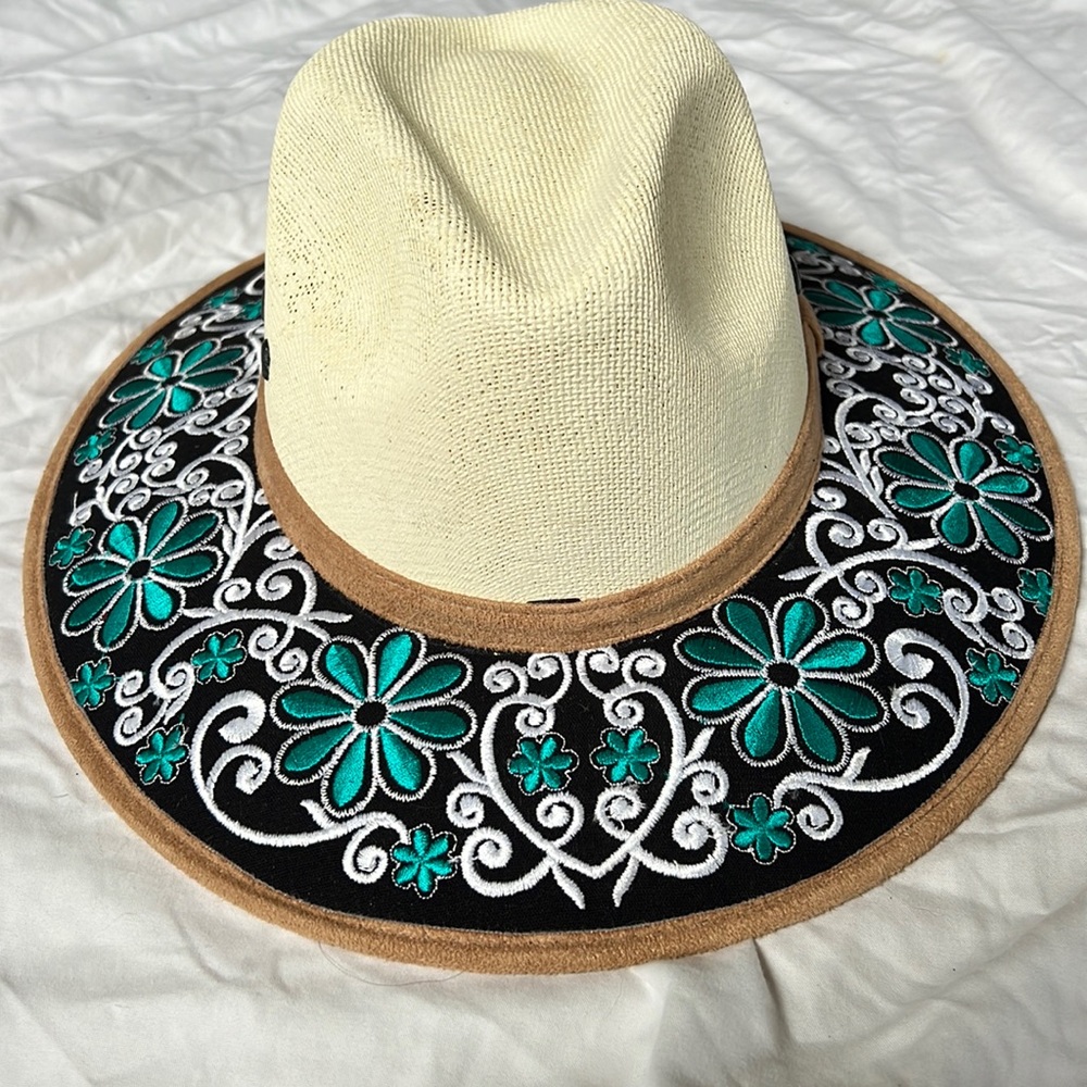 Hand made Mexican embroidered hat.